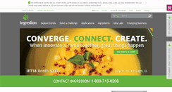 Desktop Screenshot of ingredion.us