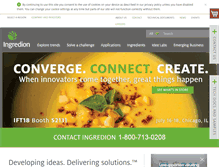 Tablet Screenshot of ingredion.us